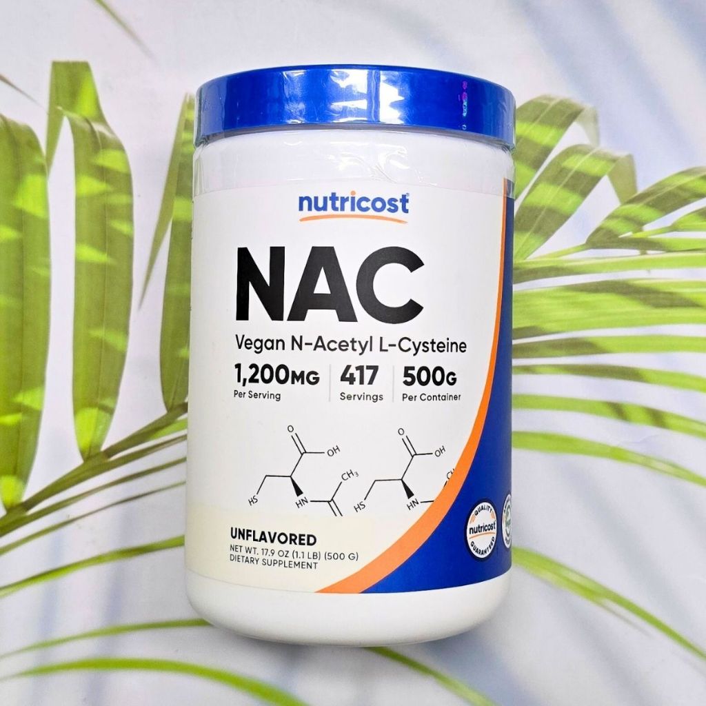 (Nutricost®) NAC Vegan Powder Unflavored, 500 g NAC ผงมังสวิรัติ