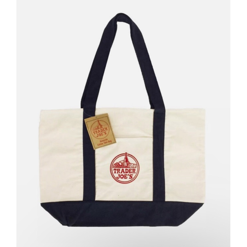 Trader Joe’s tote bag กระเป๋าสะพายข้าง ของแท้ 100%