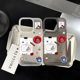 เคสโทรศัพท์ For iPhone 11 13 16 Pro Max Case iPhone 13 17 15 Pro Max 12 14 13 Pro Max ดอกไม้น้ำแข็งใสก็น่ารัก