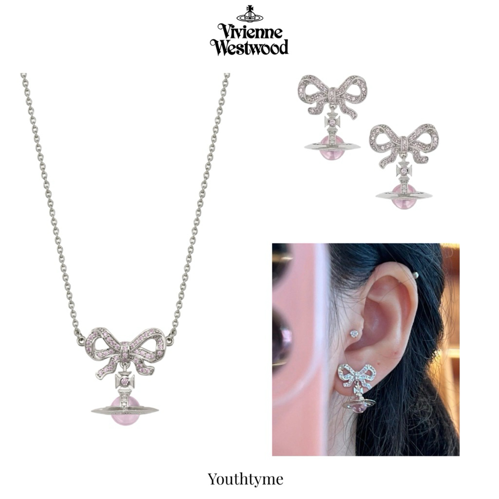 NEW🩷เครื่องประดับสุดฮิต💫 Vivenne Westwood Octavie👩🏻‍🦰เอาใจสาวสายหวานด้วยคริสตัลสีชมพู💕