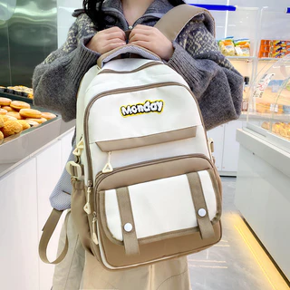 FASHION BUTLE กระเป๋าเป้ backpack | น้ำหนักเบาความจุขนาดใหญ่หลายกระเป๋ากระเป๋าเป้สะพายหลังกันน้ำ กระเป๋าสะพายหลัง