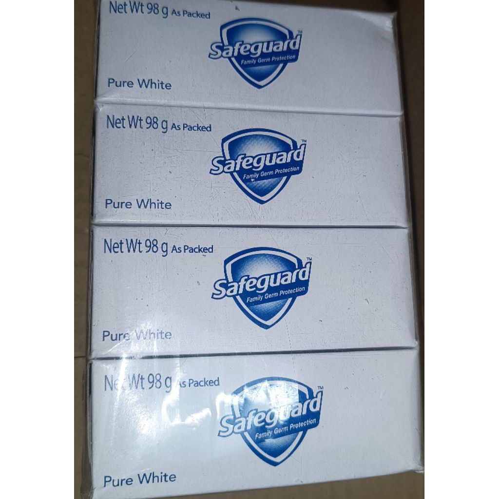 สบู่เซฟการ์ดมาเลย์ กล่องสีขาว ขายก้อนละ55บาท น้ำหนักต่อก้อน98กรัม