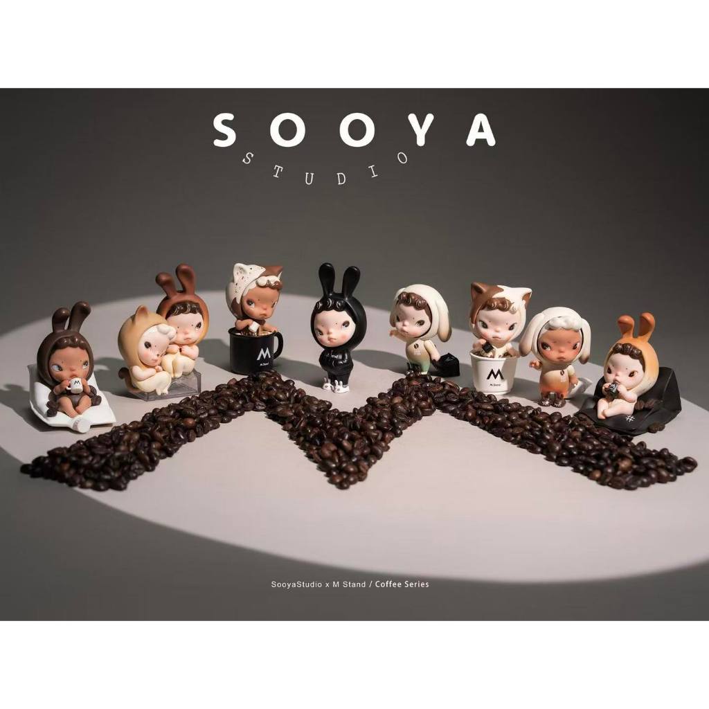 [เลือกตัวได้ พร้อมส่งจากไทย]โมเดลน้องซูย่ากาแฟ SooyaStudio x M Stand Coffee Series Figures เช็กการ์ด ไม่แกะซอง