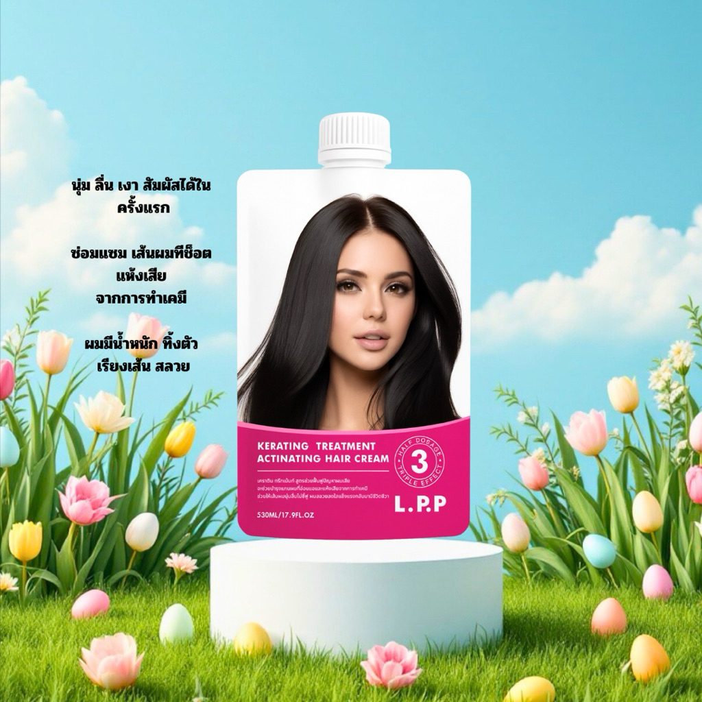 เคราตินสดเกรดพรีเมี่ยม ที่สุดของ LPP ต้องMFเท่านั้น บำรุงผม