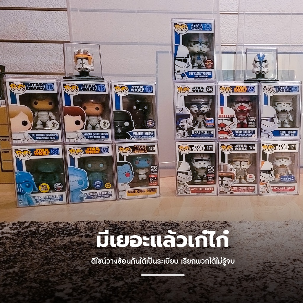 กล่องอะคริลิค กล่องใสใส่ Funko POP กันรอย กันกระแทก POP! Protector Model ราคา ถูกที่สุด ดีลบีเคเค แกลเลอรีภาพที่ 9