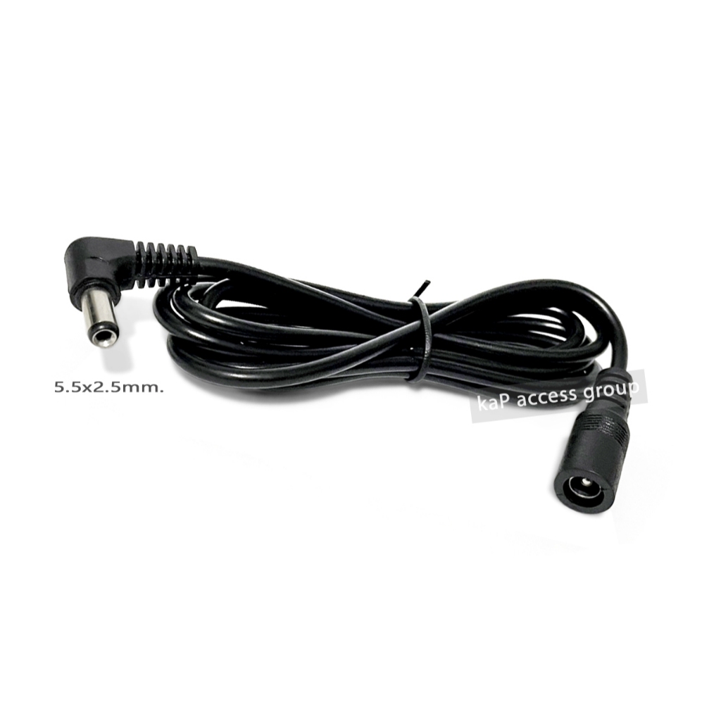ส่งจากไทย ถ่ายจากสินค้าจริง สายต่อเพิ่มความยาว แจ๊ค DC หัวงอ 5.5×2.5 mm. ผู้/เมีย ยาว 1.5เมตร  (22AWG) ราคา ถูกที่สุด ดีลบีเคเค แกลเลอรีภาพที่ 2