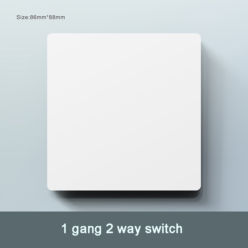 สวิตช์ติดผนังบางเฉียบสีขาว เต้ารับติดผนังแบบยุโรป สวิตช์สากล