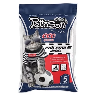 ทรายแมวเพ็ทโตะซัง Pettosan ขนาด 5 ลิตร แบ่งขาย แบบ 1 ถุง และ 3 ถุง