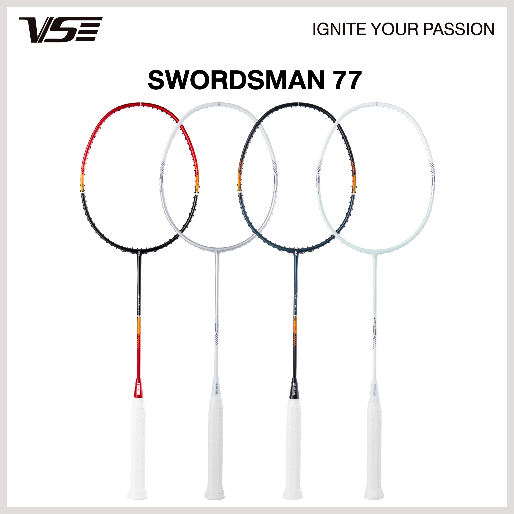 VS مضرب ريشة SWORDSMAN77 ‏5U مع مقبض وأوتار وغطاء — صورة 6