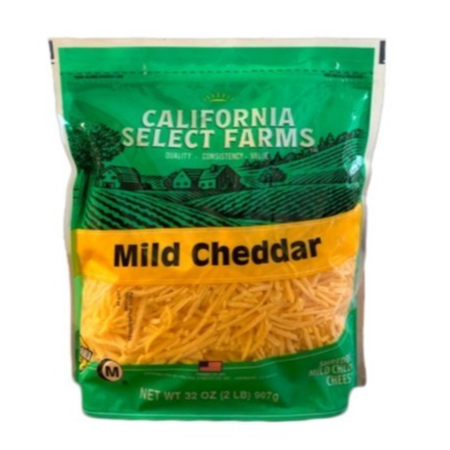 Mild Cheddar Shredded (California Select Farms)