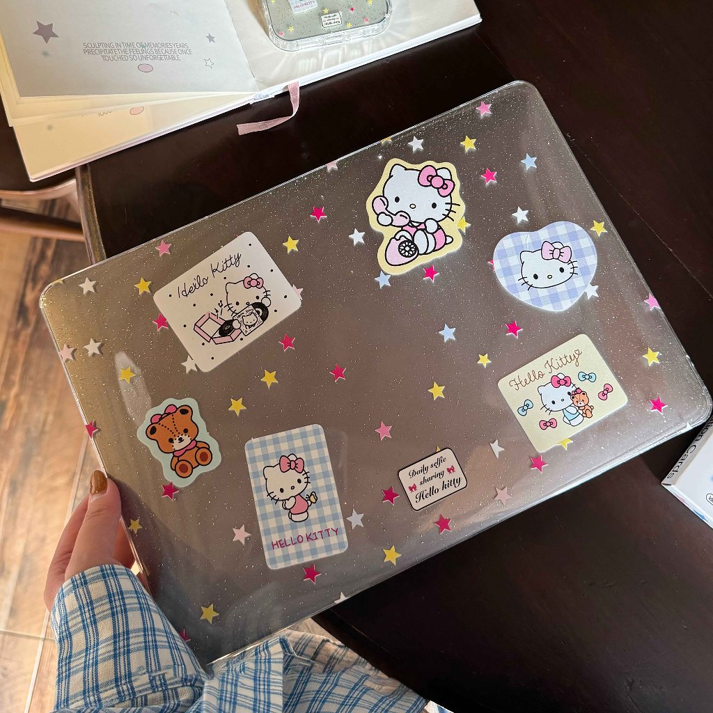Shesell เคส macbook(Glitter)Star เคธี่ Air13 Neo13 Air15 A3240 เคสสำหรับแมคบุ๊คใส Pro13/14/16