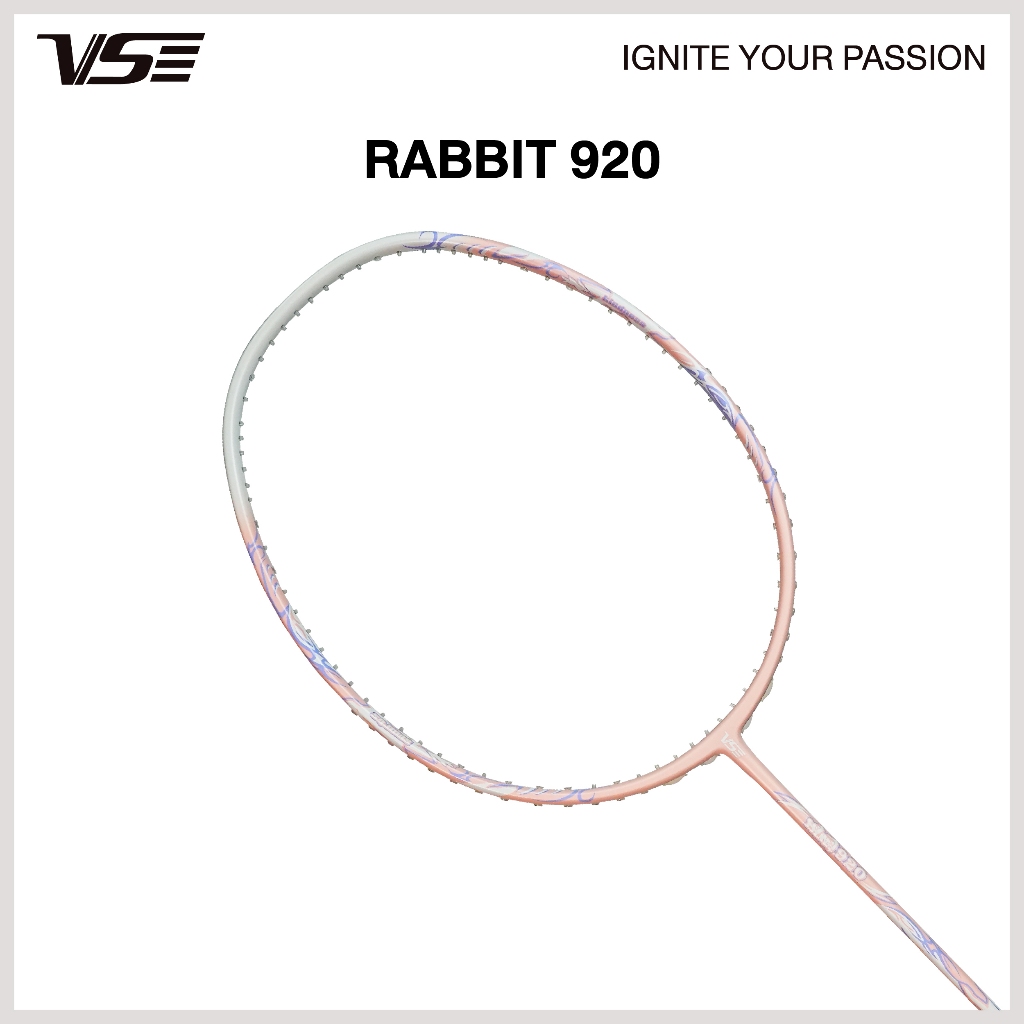 VS ไม้แบดมินตัน รุ่น Rabbit 920 แถมกริปคละสี+เอ็น+ซอง *ขึ้นเอ็น กรุณากดที่ตัวเลือกขึ้นเอ็นเท่านั้น*
