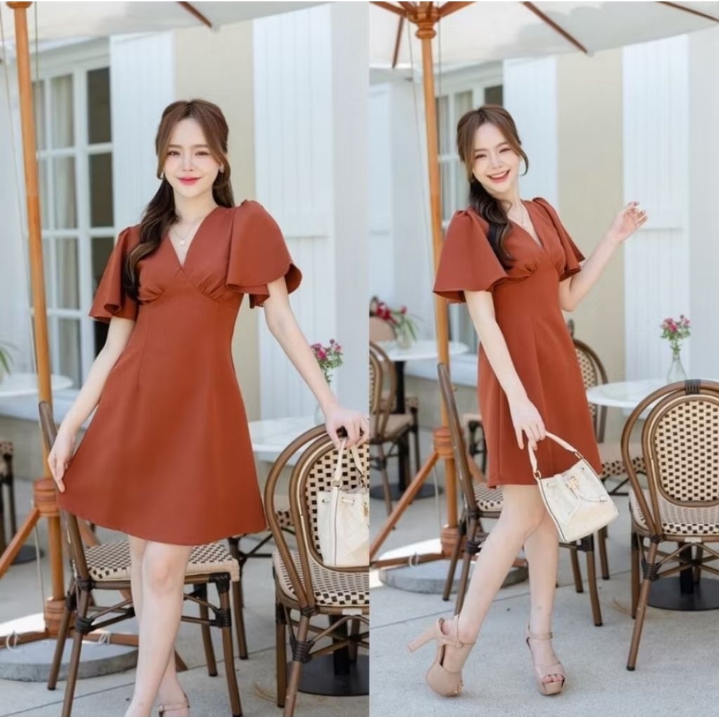 เดรส​ Pastel​ time Sassy Flare Dress​ size​ S