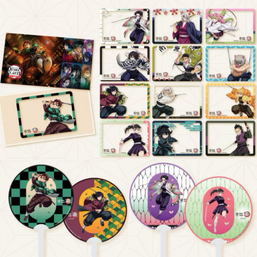 Koi The' Demon slayer เซ็ตการ์ดตัวละคร ดาบพิฆาตอสูรภาคปราสาทไร้ขอบเขต