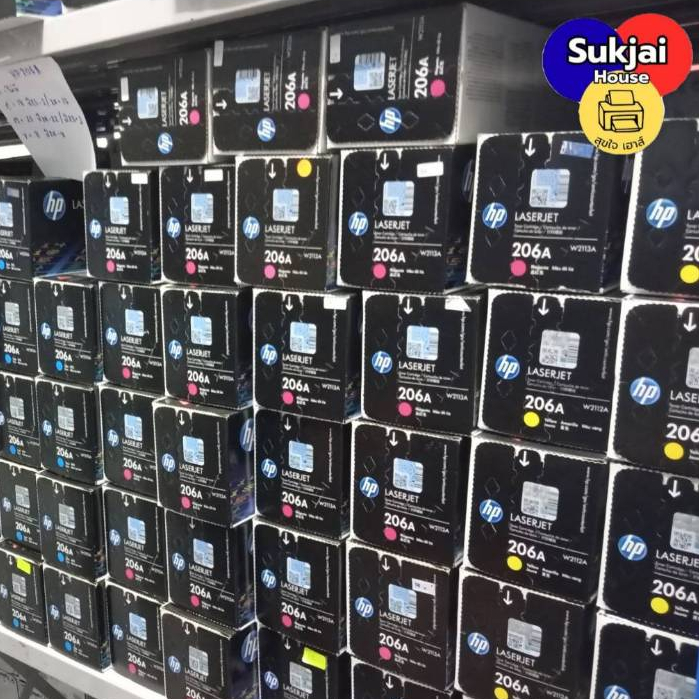 HP 206A W2110A, W2111A, W2112A, W2113A  BK C M Y ของแท้