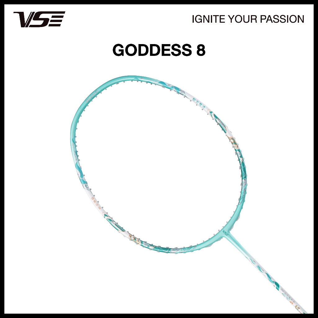 VS ไม้แบดมินตัน รุ่น Goddess 8 แถมกริปคละสี+เอ็น+ซอง *ขึ้นเอ็น กรุณากดที่ตัวเลือกขึ้นเอ็นเท่านั้น*