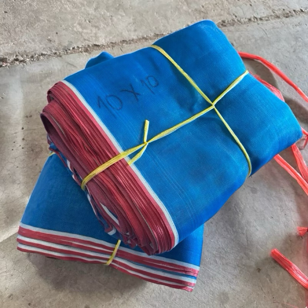 ผ้าลานตากข้าว ผ้าลาน เย็บสำเร็จพร้อมใช้งาน มีหลายขนาด มุ้งไนล่อนอย่างดี - รูปที่ 6