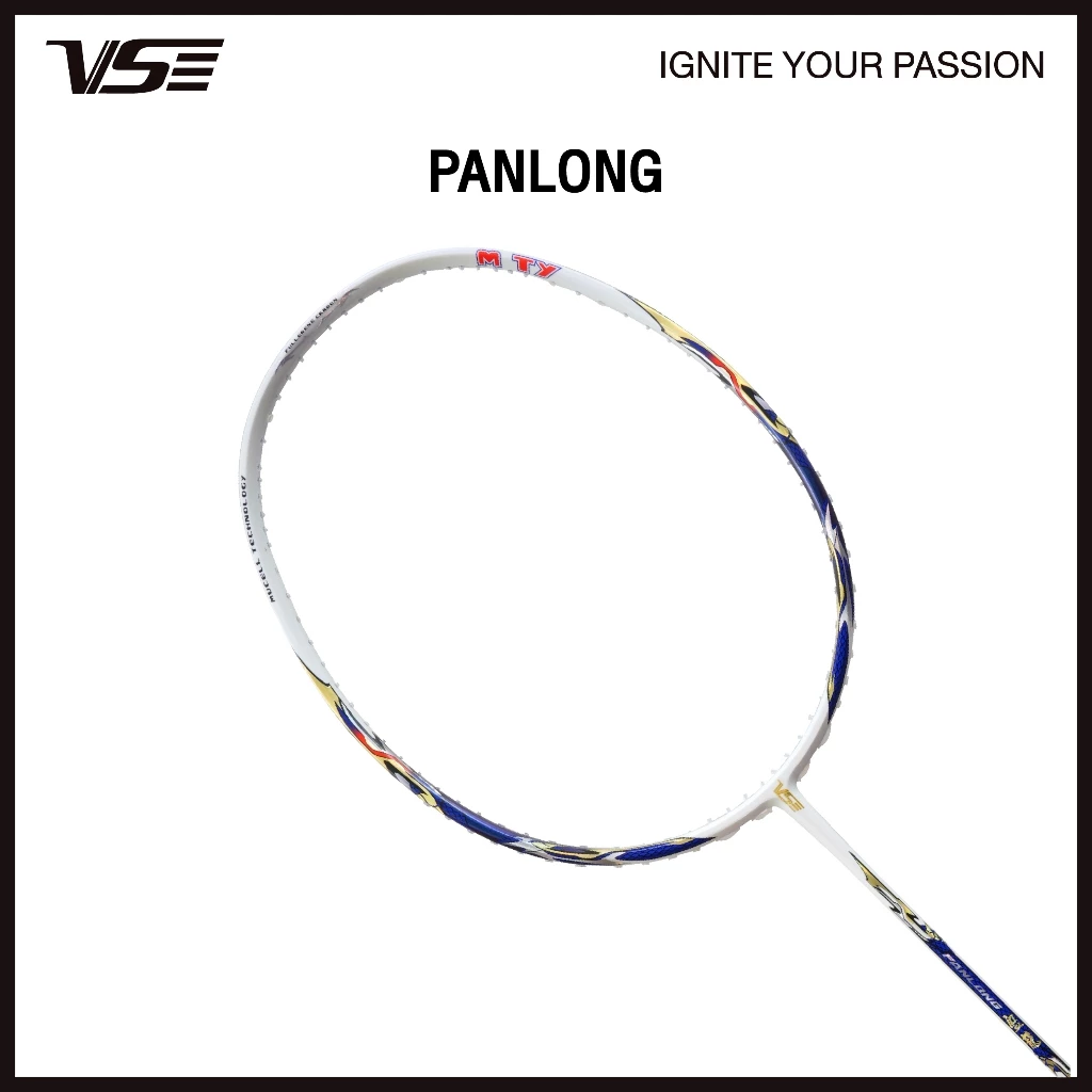 VS ไม้แบดมินตัน รุ่น Panlong แถมกริปคละสี+เอ็น+ซอง *ขึ้นเอ็น กรุณากดที่ตัวเลือกขึ้นเอ็นเท่านั้น*