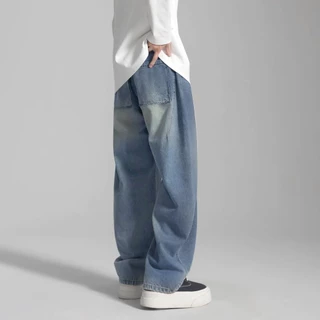B&R แฟชั่นรุ่นใหม่ กางเกงยีนส์ Jeans สไตล์สตรีท เข้าได้กับทุกชุดในชีวิตประจำวัน สิ่งจำเป็นสำหรับผู้ชายอินเท
