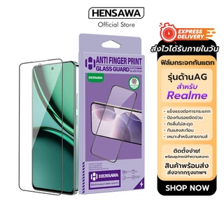 Hensawa ฟิล์มด้าน AG For Realme C 85 51 55 61 63 65 67 75 X C71 X7 C100 C100i Narzo50i pro prime Note 50 60X 70 80 4G 5G