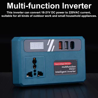 ตัวแปลงไฟ อินวอเตอร์ 300W DC 21V ถึง AC220V การชาร์จเร็ว หม้อแปลงไฟ เครื่องแปลงไฟ Inverter Power Power Converter