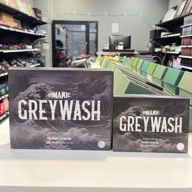 Dynamic Greywash Tattoo Ink ชุดสีขนาด 1 ออนซ์ และ 4 ออนซ์