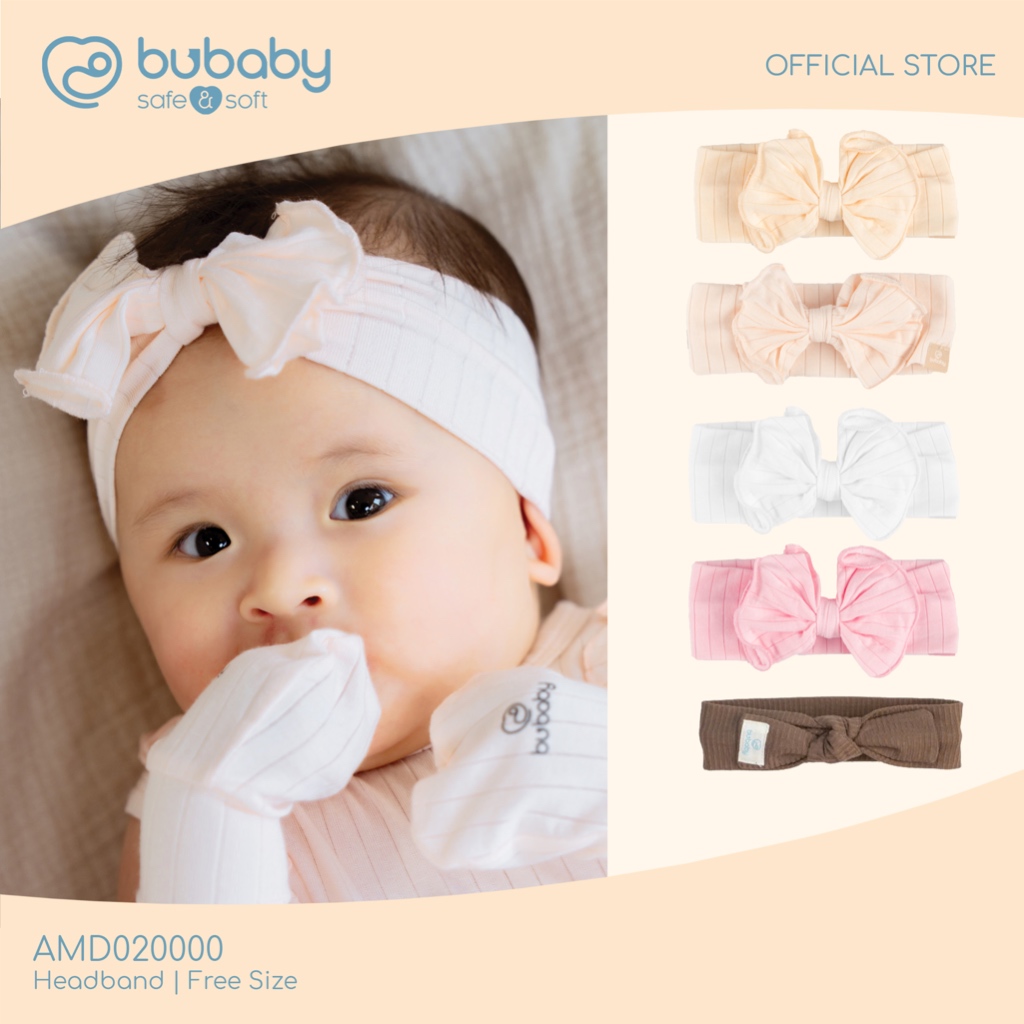 BU Baby ที่คาดผมเด็ก ผ้าใยไผ่ นุ่มสบายเหมือนไม่ได้ใส่ Molist Headband 🔅 A76|Coffee AMD020000 / ASR02