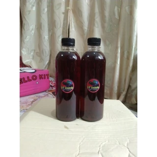 น้ำหมักใบหูกวางผสมสีเสียดสูตรคึก(500ml)สำหรับปลากัด
