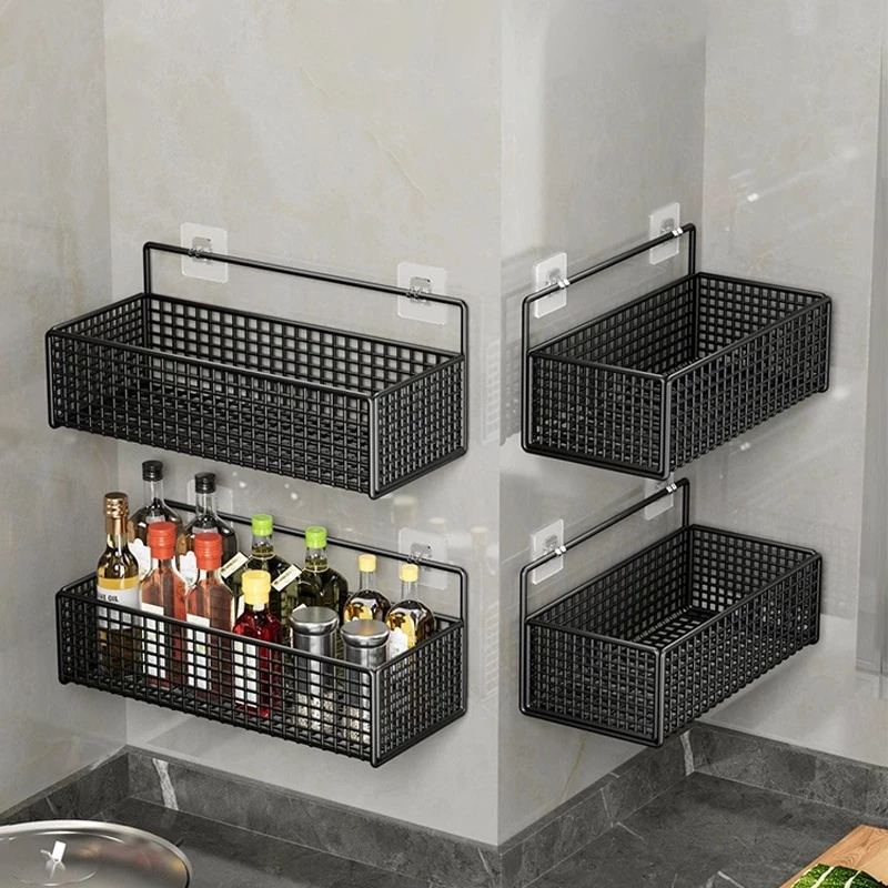 ชั้นแขวน ที่วางของ ความจุขนาดใหญ่ ติดผนัง  มีกาวแถม  ของใช้ในหอ - รูปที่ 5