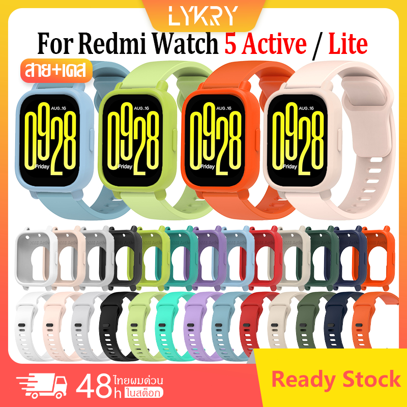 【เคส+สาย】สําหรับ Xiaomi Redmi Watch 5active สานาฬิกา สำรอง สายซิลิโคน Redmi watch 5 lite เคส Redmi watch 5 active