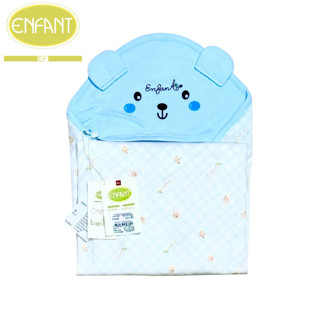Enfant Green New Collection Cotton Bamboo ผ้าห่อตัวเด็กแรกเกิด-3เดือน Size 27*27 นิ้ว ลายใหม่