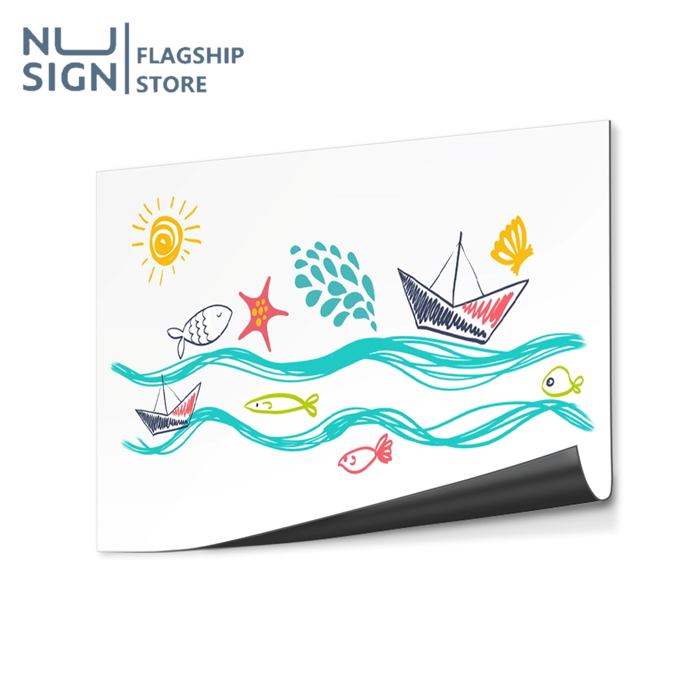 Nusign กระดานวาดรูป กระดานไวท์บอร์ด เขียนลื่น ลบง่าย เสริมสร้างความคิดสร้างสรรค์ สำหรับลูกน้อย Soft Magnet Whiteboard