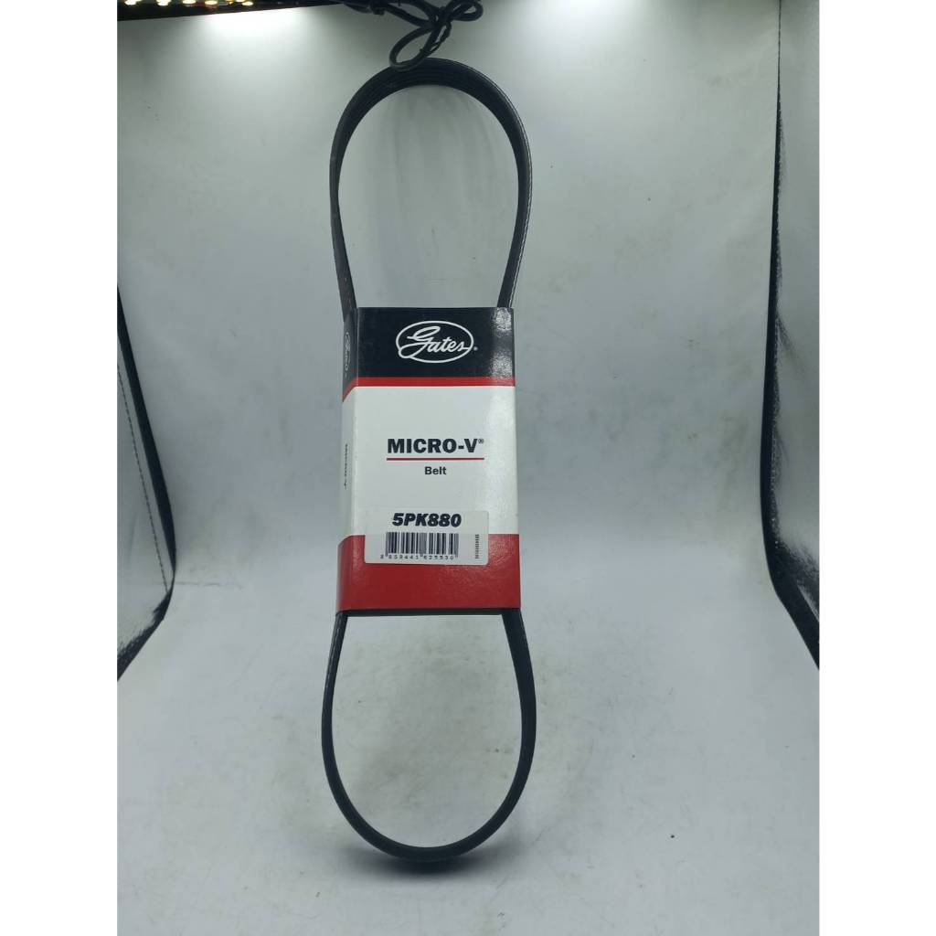 สายพาน GATES 5PK-800 สำหรับรถ TOYOTA / NISSAN / HONDA / MITSUBISHI และอื่นๆ ขนาดสายพาน 5PK-880 •	สาย