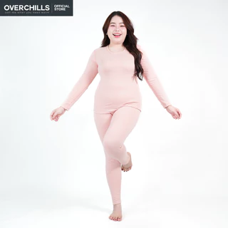 Overchills ลองจอนกันหนาว สำหรับผู้หญิง ใส่ในอุณหภูมิ 0 ถึง 10 องศา ฮีทเทค ด้านในบุขนวูล