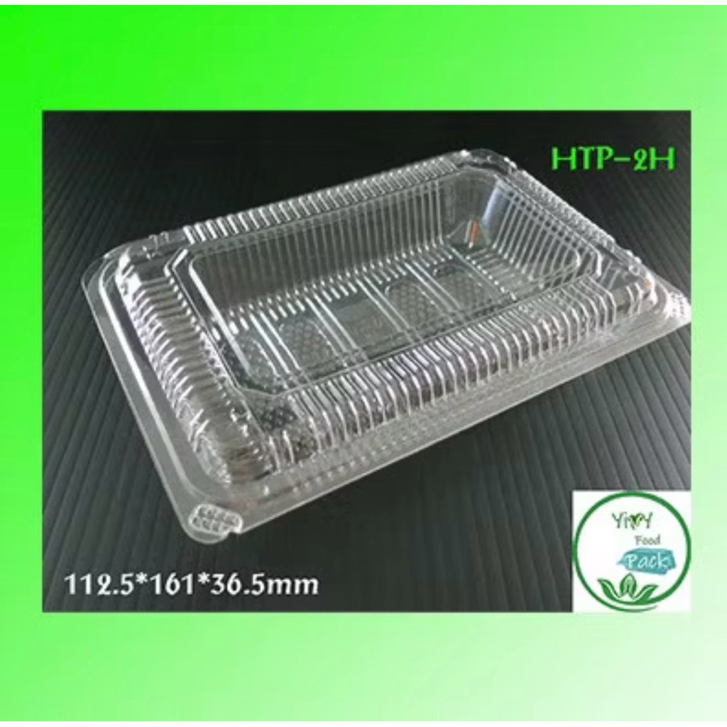🔥HTP-2H 🔥กล่องพลาสติกใส OPS สำหรับใส่อาหาร กล่องข้าว กล่องเบเกอรี่ bakery (100 ชิ้น)