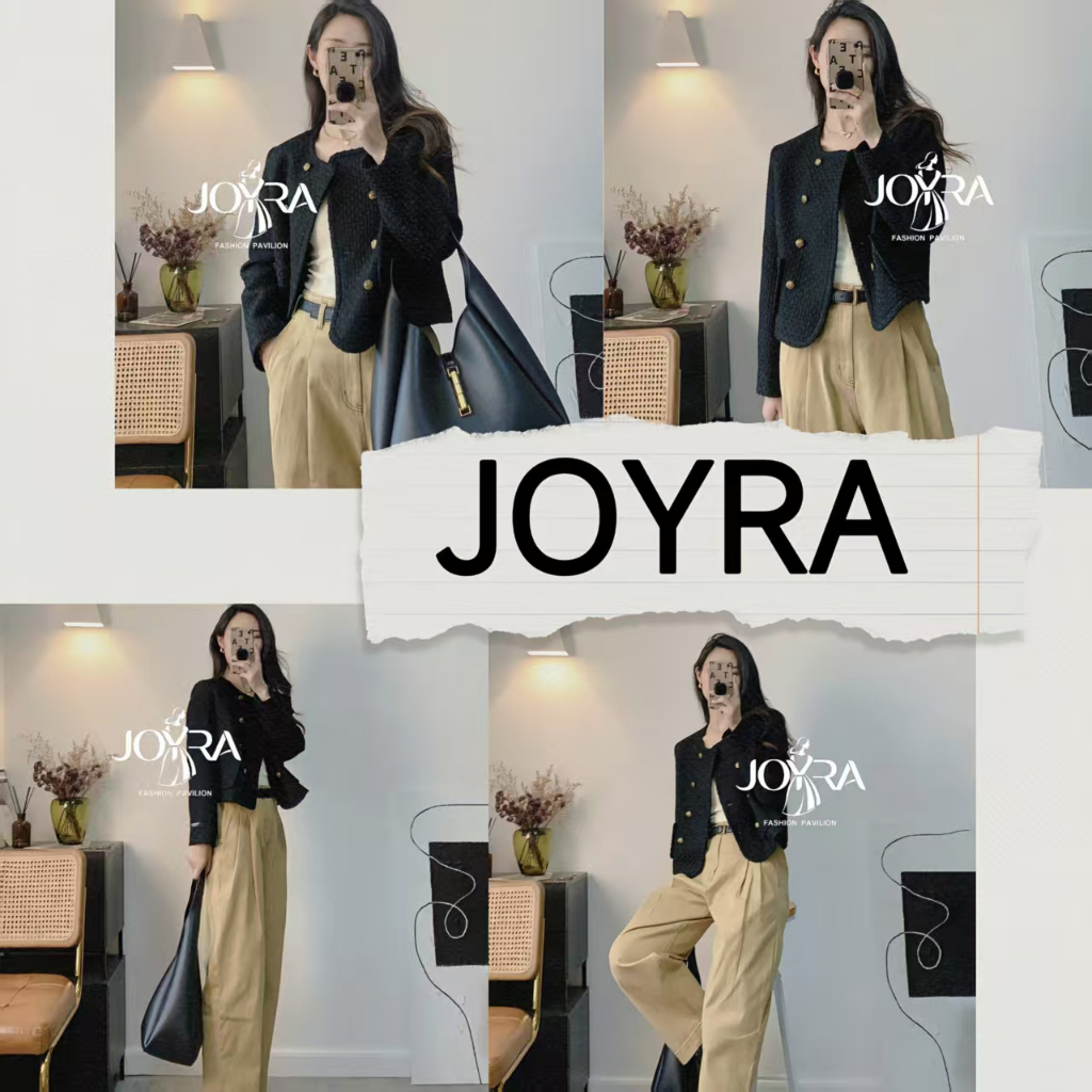 พร้อมส่ง เสื้อทวิต แขนยาว รุ่นกระเป๋าหน้า 2 ข้าง ทรงลูกคุณมาก ดีไซน์กระดุมหรูหราสุดๆ (มีซับใน) ผ้าใส่สบาย ไม่คัน