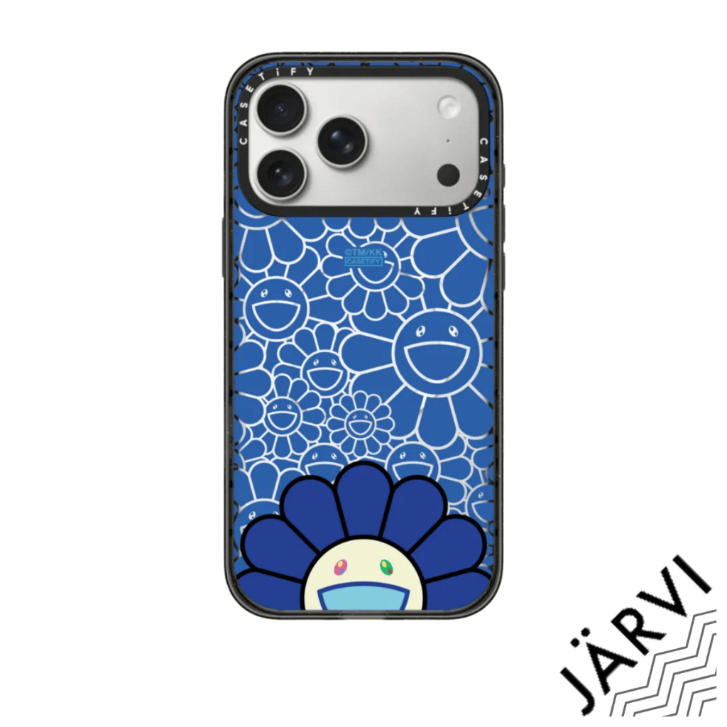 [ส่งด่วน/พร้อมส่ง][ใส่ชื่อ] CASETiFY | SMILE (BLUE) PHONE CASE [MURAKAMI] #For iPhone Samsung #แท้