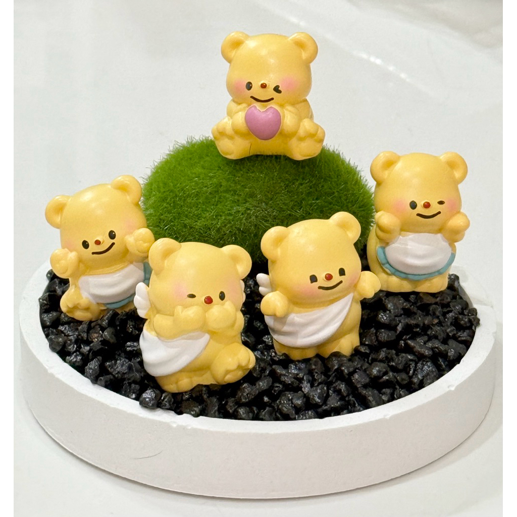 ใหม่!! ตุ๊กตาแต่งสวน น้อยหมีเนยย 3 cm ตุ๊กตาจิ๋วแต่งสวน สวนขวด สวนถาด