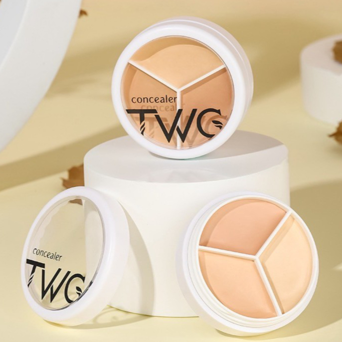 TWG 3-Color Concealer Palette คอนซีลเลอร์ 3 สี (Concealer Palette) มีครบทั้งสีสว่าง/กลาง/เข้ม เพื่อ 