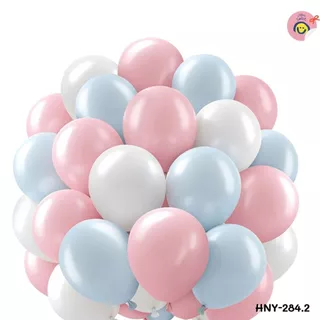 ลูกโป่งตกแต่ง 10 นิ้ว จำนวน (50 ลูก)🎈 แต่งปาร์ตี้ งานวันเกิด ฟีลอบอุ่นน่ารัก ✨ HNY-284