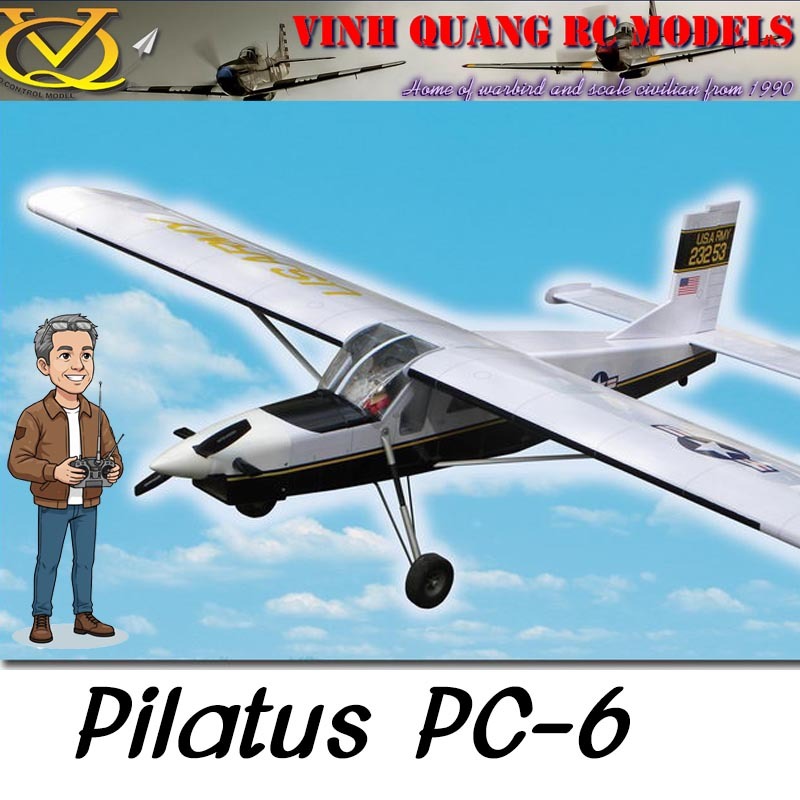 VQ Model Pilatus PC-6 Engine Size 0.46 (หน้าร้านถูกกว่า)