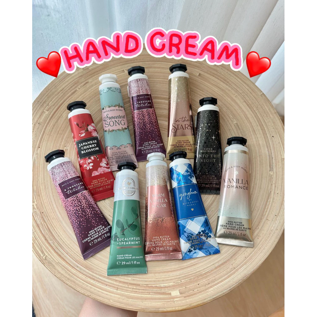 🔴แท้💯Shopไทย🔴Bath and Body Works Hand Cream ครีมทามือ ครีมบำรุงมือ ของแท้ พร้อมส่ง✅