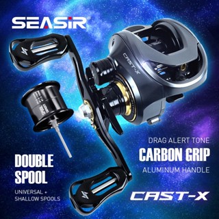 SEASIR Cast-X Double Spool Baitcasting Reel Carbon Grip Mico…