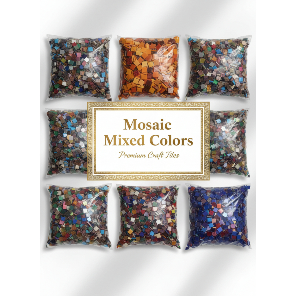 เม็ดโมเสก(MOSAIC) สำหรับงานฝีมือ งาน Crafts 500 กรัม