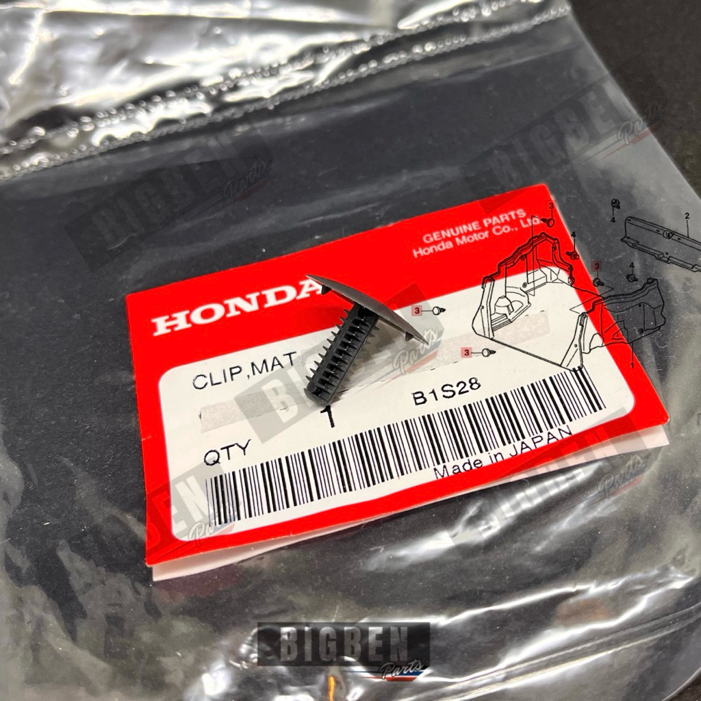 หมุดยึดพรมท้าย,พรมห้องโดยสารแท้เบิกใหม่ HONDA CIVIC EG,EK,COUPE,EK9,CRV,ACCORD Made in Japan🇯🇵 (211)