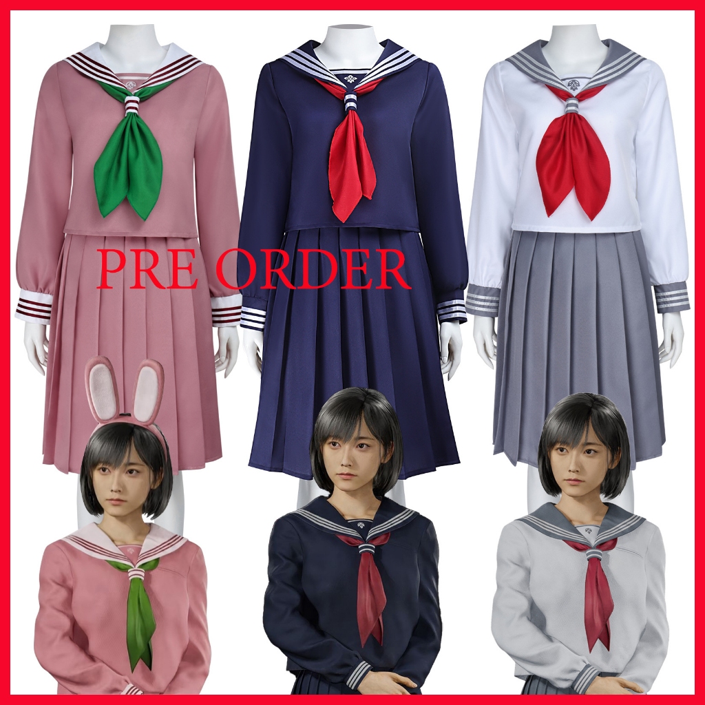Pre Order พรีออเดอร์ Hinako Shimizu Silent Hill game เกม cosplay คอสเพล ชุดนักเรียน Halloween