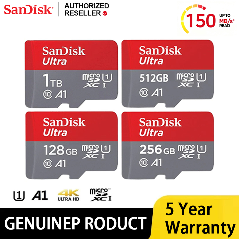 SanDisk Ultra Micro SDXC Card 128G-1TB UHS-1 A1 Class10 เมมโมรี่การ์ด
