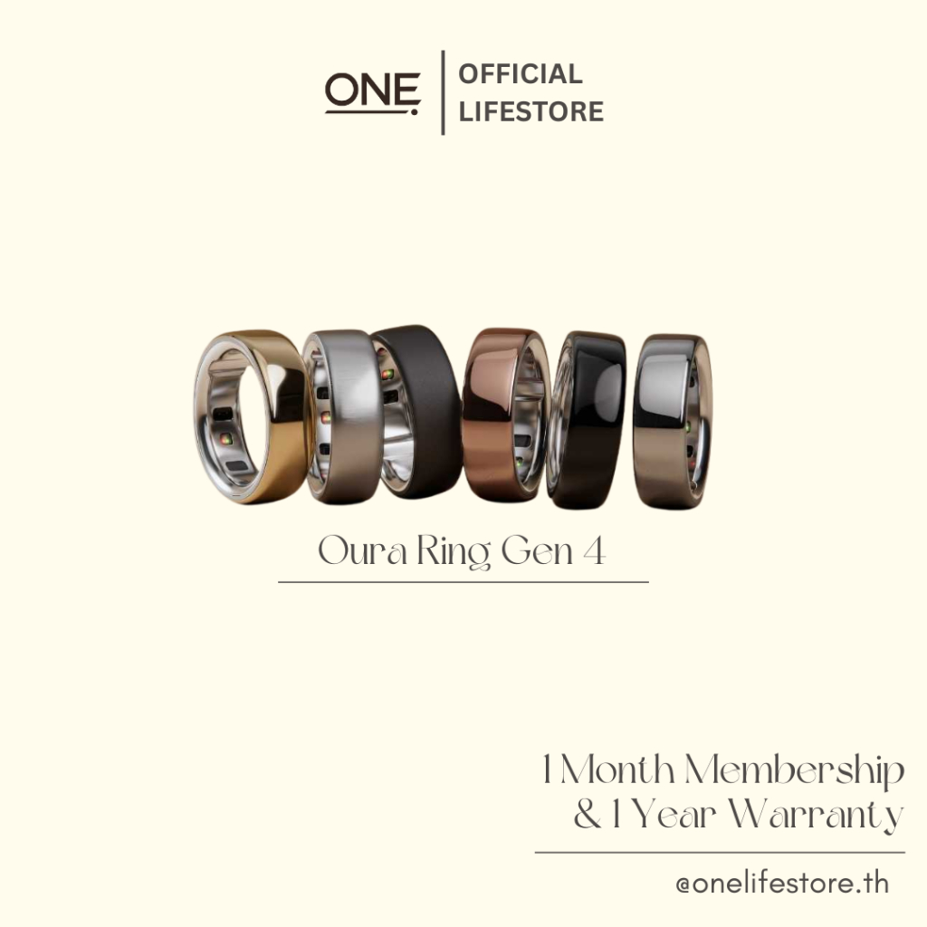 ส่งทันที | Oura Ring 4 แหวน Smart Ring - พร้อมประกัน 1 ปี