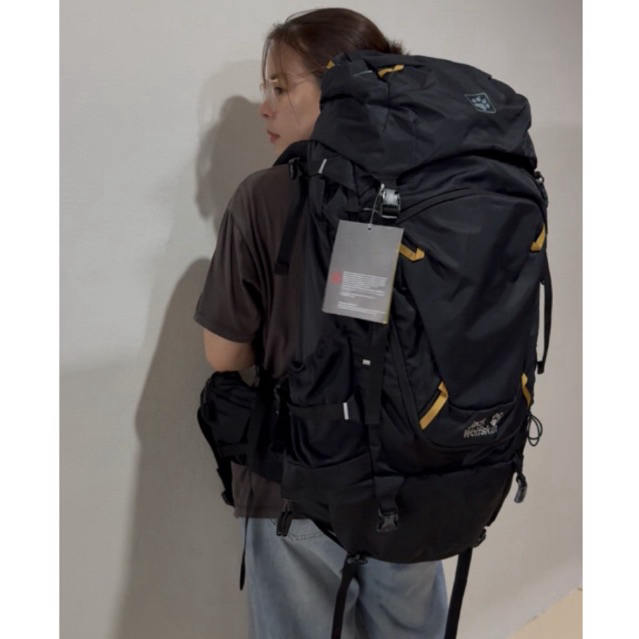 Jack wolfskin เป้เดินป่า50ลิตร อุปกรณ์เดินป่า กระเป๋าเดินป่า Columbia