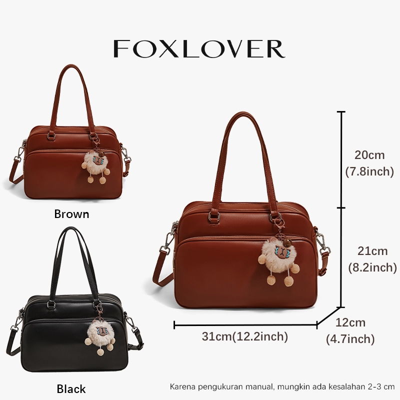 FOXLOVER กระเป๋าสะพายข้างผู้หญิง สไตล์แฟชั่น กระเป๋าถือผู้หญิง - รูปที่ 4